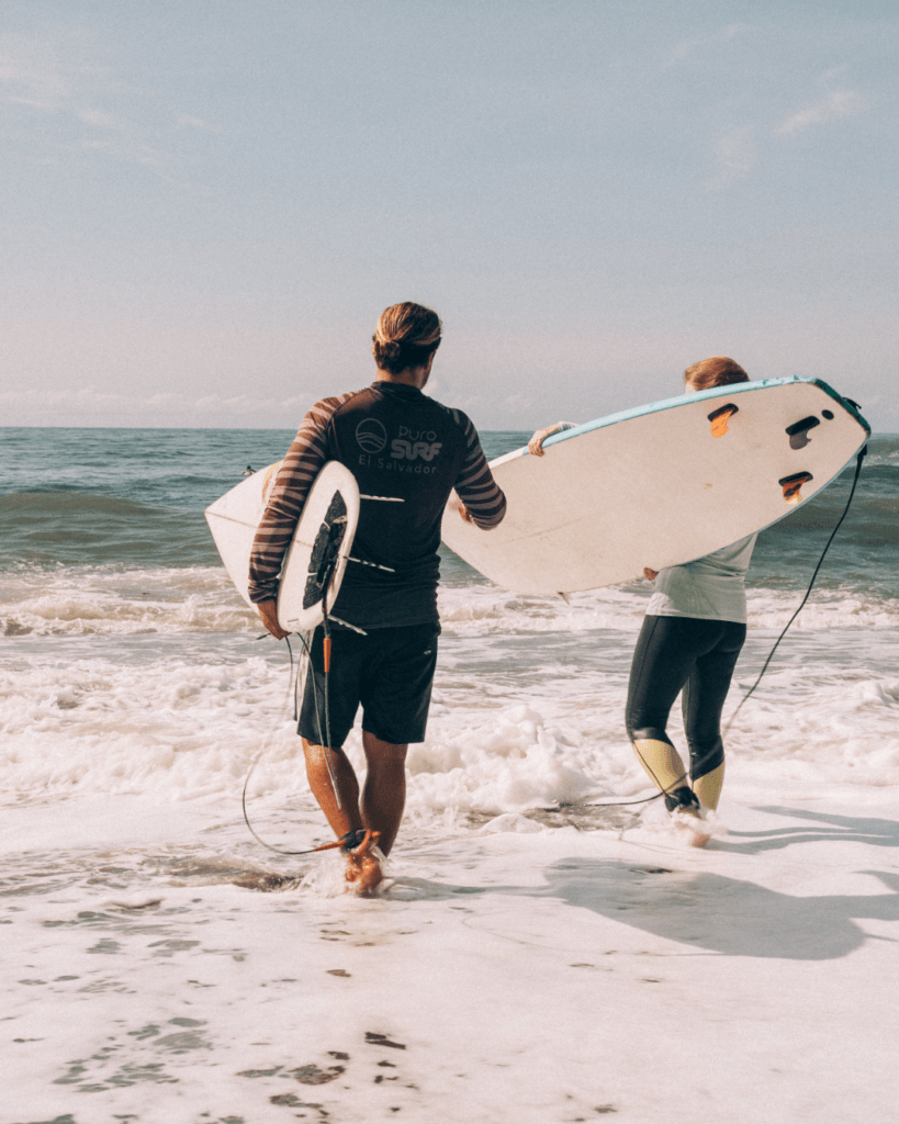 surfing at purosurf